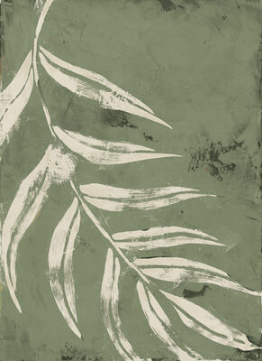Palm Leaf On Green I Image Not Available
